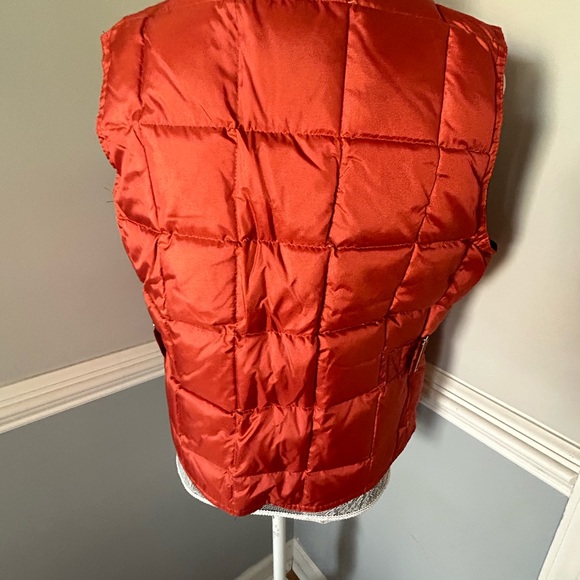 Juniors Vintage Down Full Winter Vest Size Large - Picture 5 of 10